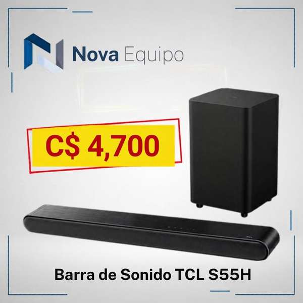 Barra de Sonido TCL S55H 2.1 Dolby Atmos + Subwoofer