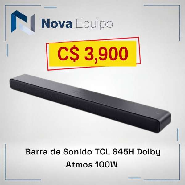Barra de Sonido TCL S45H 2.0 Dolby Atmos 100W