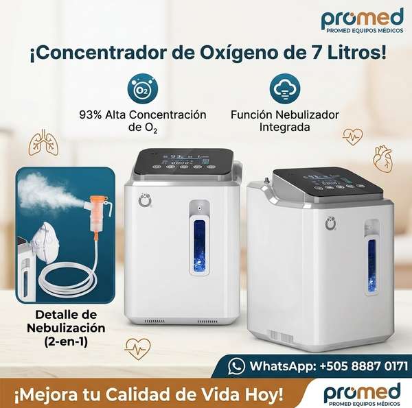 Concentrador de oxígeno 7 litros 
