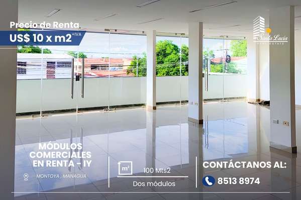 Módulos Comerciales en Renta en Montoya - IY