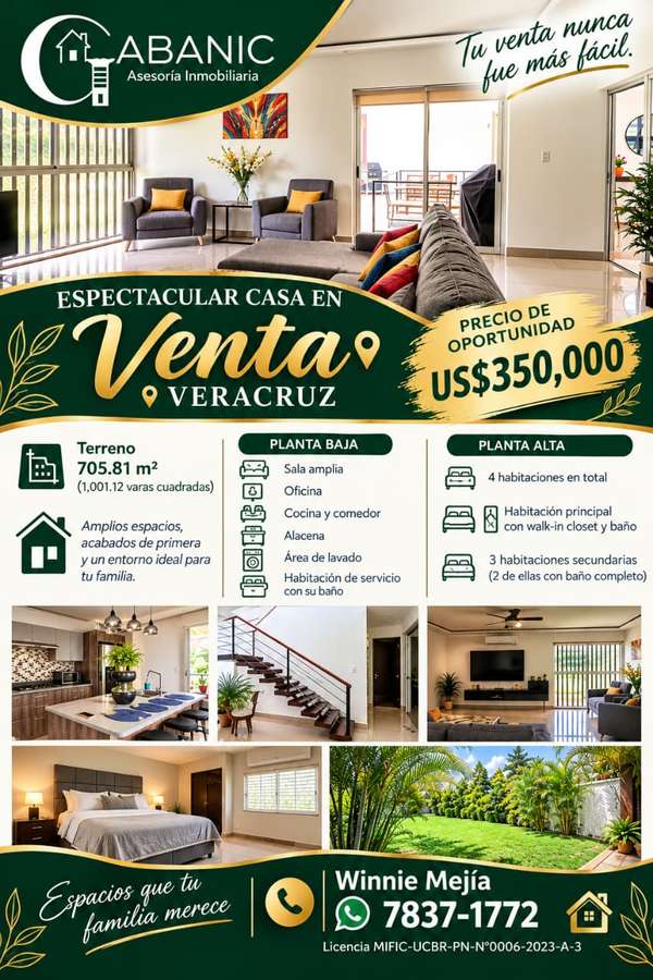 Se Vende Bellisima Casa en Veracruz