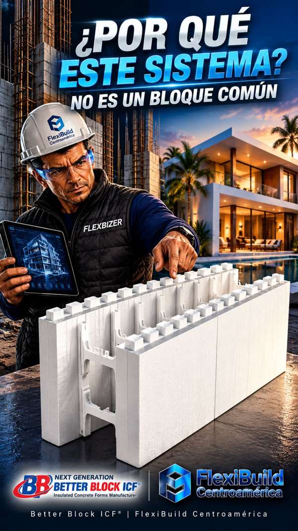 Sistema Constructivo ICF Better Block y Steel Framing Modular en Nicaragua