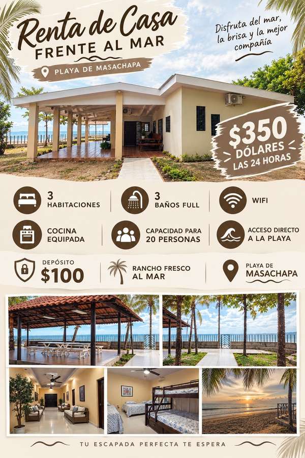 Alquiler casa del Playa por dia 