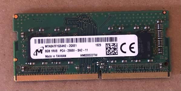 Memoria RAM DDR4 para laptops de 8gb Micron 