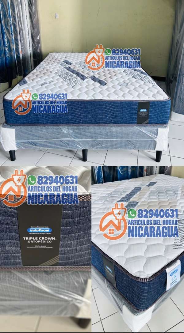 Cama Indufoam modelo de lujo triple crown 