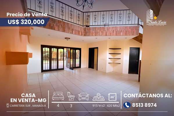  CASA EN VENTA EN CARRETERA SUR -MG