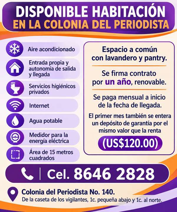HABITACION COLONIA DEL PERIODISTA