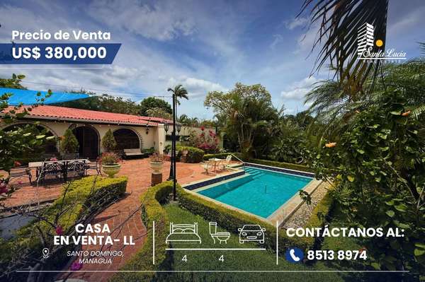  Casa Amplia con Piscina en Venta en Santo Domingo - LL 