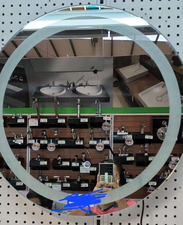 Espejo led nuevo en su caja forma redonda