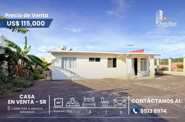  Casa Nueva en Venta en Carretera a Masaya - SR