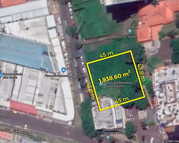 Terreno en Bella Vista 1,938.60 m2