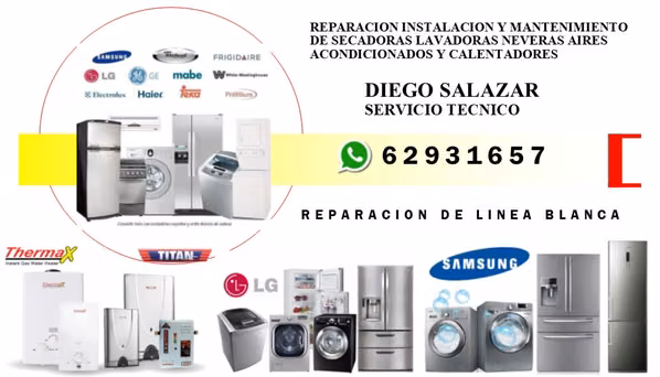 TECNICO EN REPARACION D AIRES WASHING MACHINES DRYERS REFRIGERATORS HEATERS