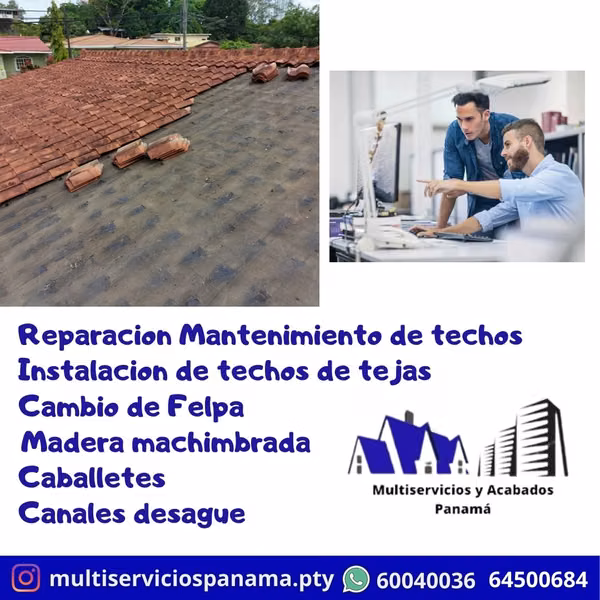 TECHOS DE TEJAS INSTALACION REPARACION Y MANTENIMIENTO