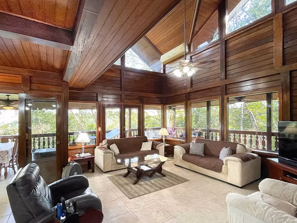 Amazing exotic-wood house 30 minutes from the city, now $299,000. ID 17970