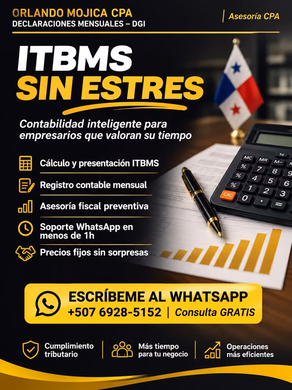 Contador CPA en Panamá | Contabilidad mensual, ITBMS y Renta