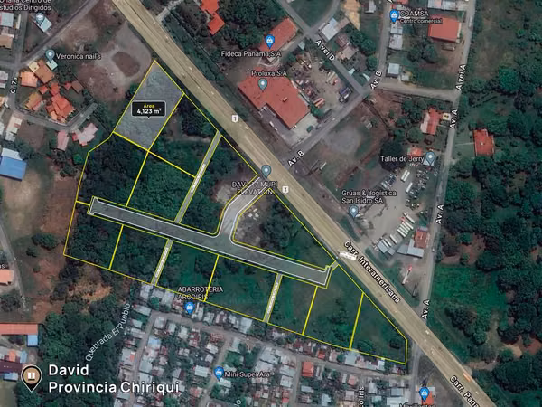 Se vende terreno en David Commercial Park de 4,123m2