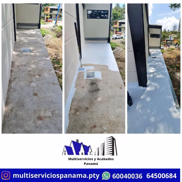 WATERPROOFING OF CEILINGS AND SLABS