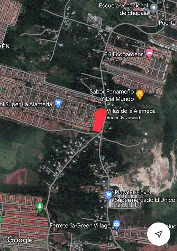 Land for Rent in Arraiján, Via Chapala