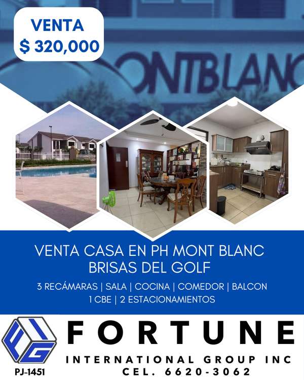 Casa Unifamiliar Venta PH Mont Blanc Brisas del Golf