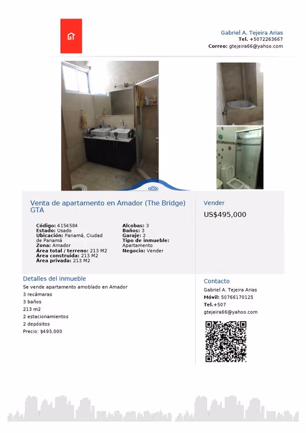 Apartment for sale in Amador (The Bridge) GTA