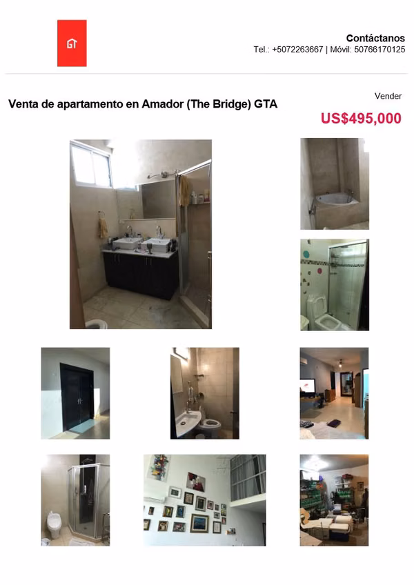 Apartment for sale in Amador (The Bridge) GTA