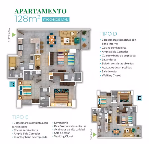 CONDADO DEL REY 3 recamaras 94m2 a 128m2 Entrega Inmediata