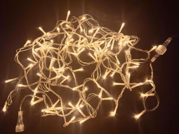 Caja de tiras de luces de led decorativas para exteriores 3000k