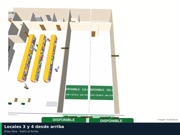 Alquiler de locales comerciales de 80 a 216 m² en Capira, Panamericana