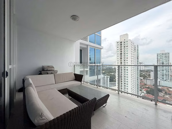 Apartment for Sale in San Francisco Panama – 1-Bedroom Unit with Terrace and City Views