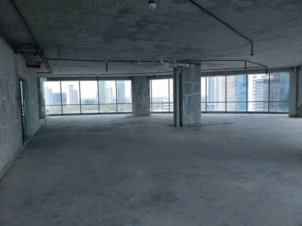 OFICINA vista Mar/ciudad Costa Este ALQUILER/VENTA en gris Financial Park 1000mts2