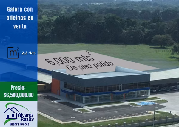 ID# G-0015 Oficinas con terreno adicional para galeras
