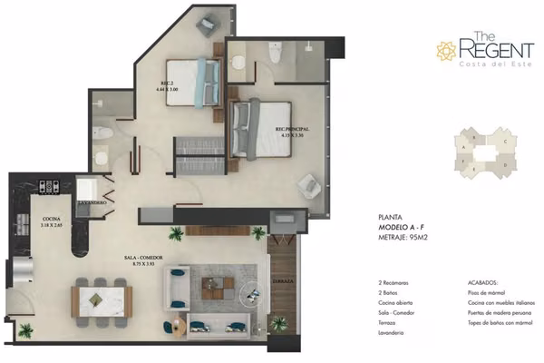 Venta de Apartamento en Ph Regent