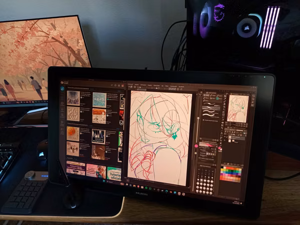 HUION Kamvas 24 Plus QHD (2 years old)