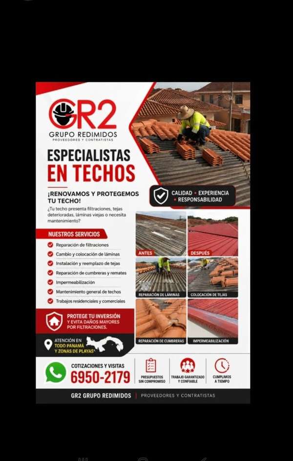 Reparation of ceilings and inpermeating