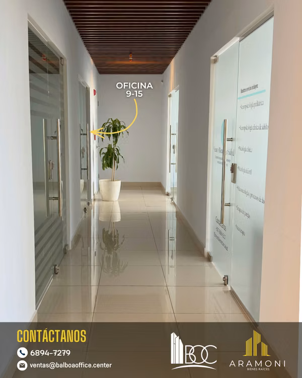 Oficina en venta en Balboa Office Center – Piso 9 con vista a la Cinta Costera