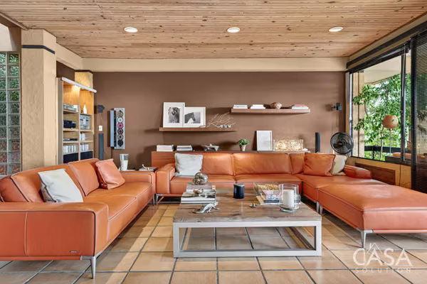 Architect-Designed Bioclimatic Home with Private Office Suite for Sale in Dos Mares, Panama City