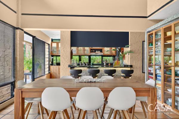 Architect-Designed Bioclimatic Home with Private Office Suite for Sale in Dos Mares, Panama City