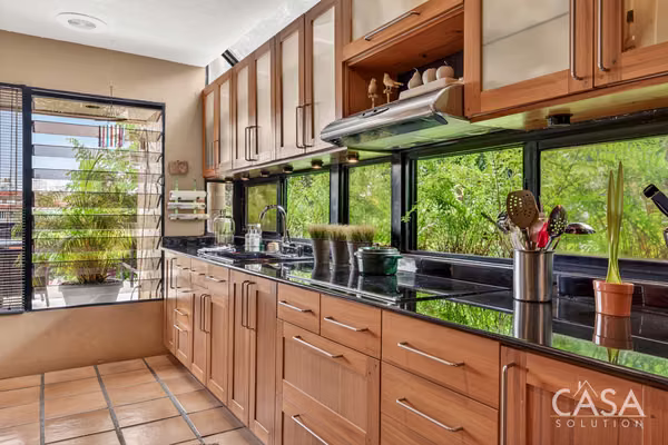 Architect-Designed Bioclimatic Home with Private Office Suite for Sale in Dos Mares, Panama City