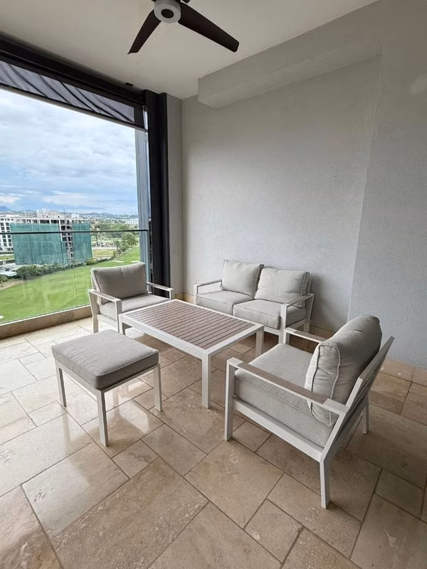Modern luxury terrace set - complete minimalist style set
