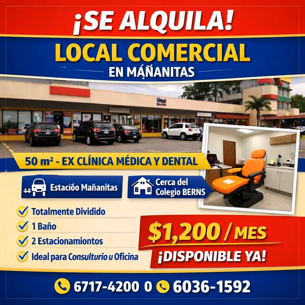 Se alquila local comercial en Plaza La Pagoda – Mañanitas