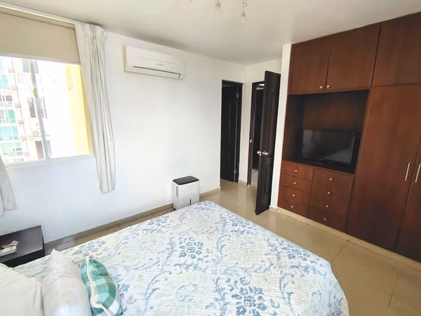 Full Amoblado apartment in Obarrio - 124; 190m ² - 124; 3 rooms with bathroom