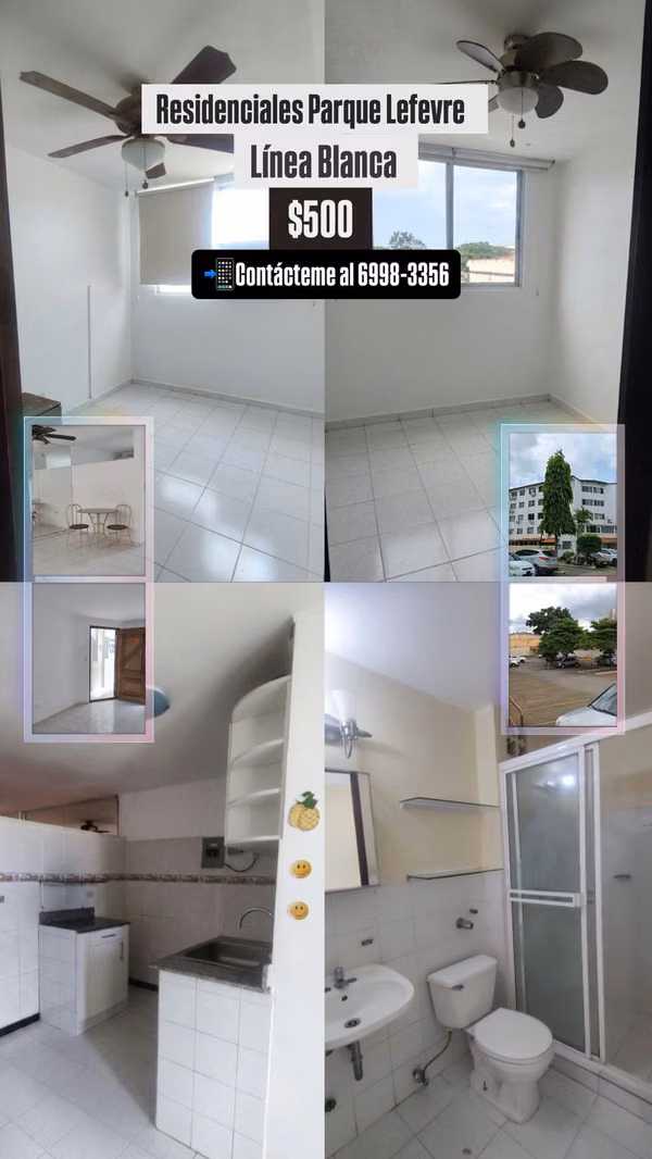 ALQUILER APARTAMENTE EN RESIDENCIALES PARQUE LEFEVRE