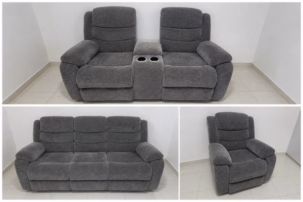3 / 2 / 1 position reclinable sofas (including flasks and electric connection)