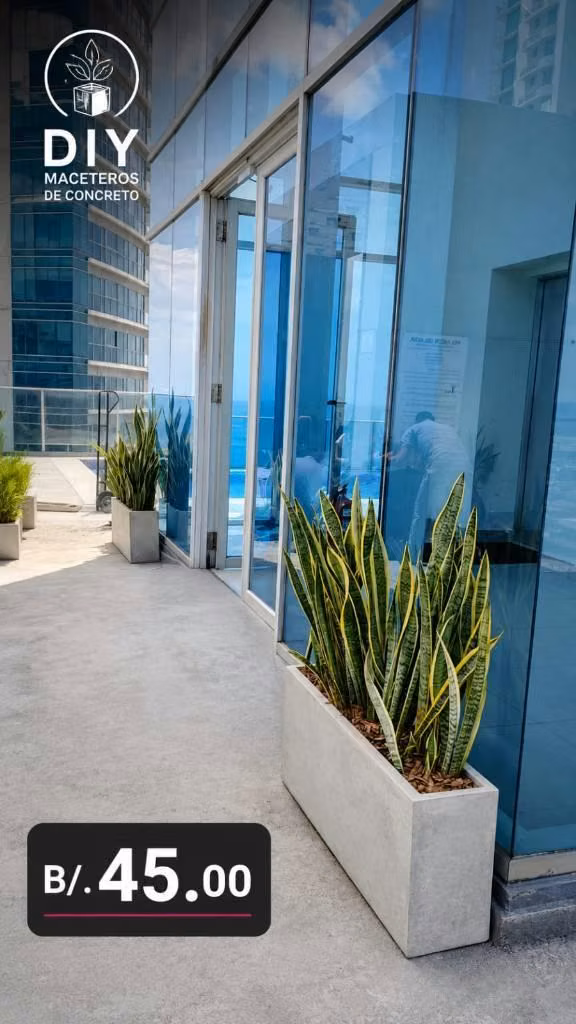 Jardinera de concreto