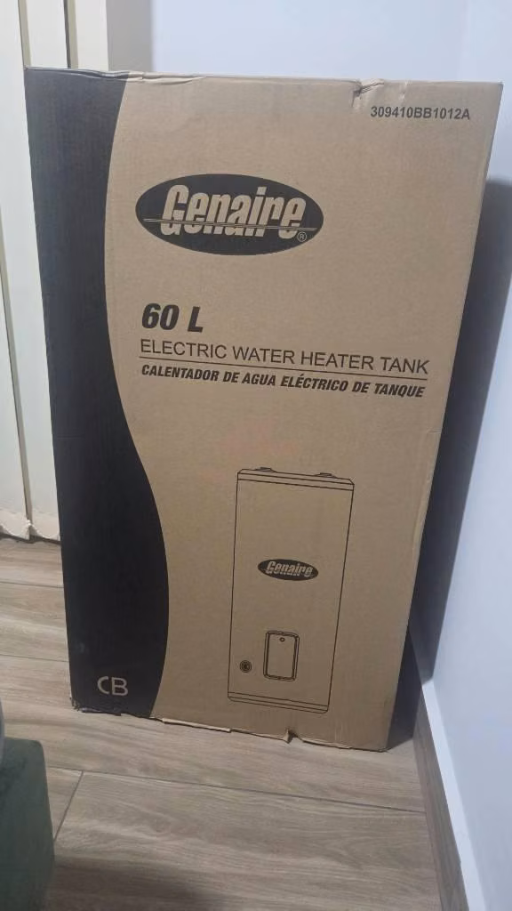 Calentador de agua eléctrico Genaire 60L nuevo en caja