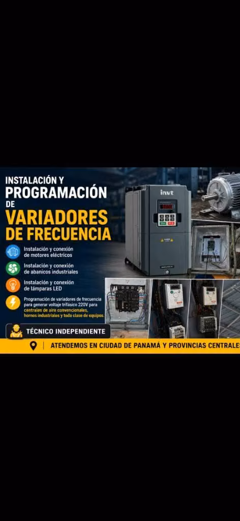 VARIADORES DE FRECUENCIA, MOTORES ELÉCTRICOS Y TODA CLASE DE MÁQUINAS....