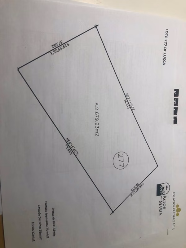 Rebajado Terreno en Venta en Altos del Maria – Lucca
