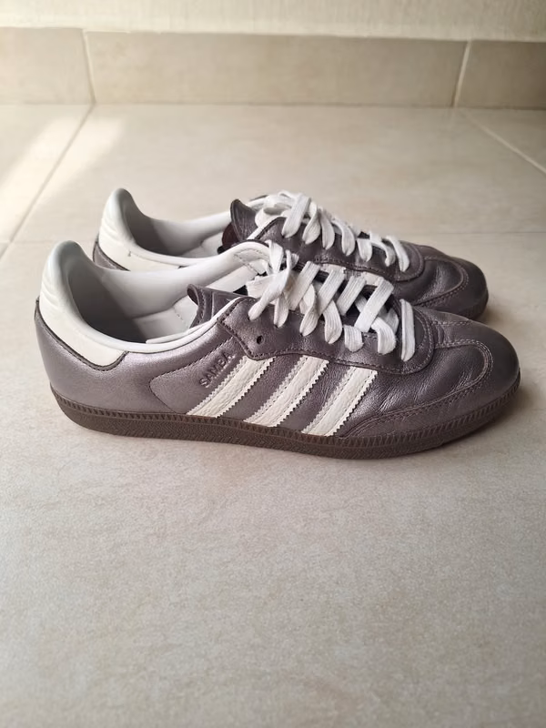 Zapatillas ADIDAS Samba Silver Metallic, entrega a domicilio.