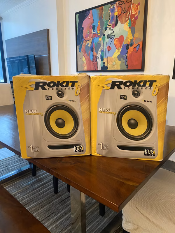 Sell pair of study monitors KRK Rokit 6 Generation 3 (RP6G3W) in white