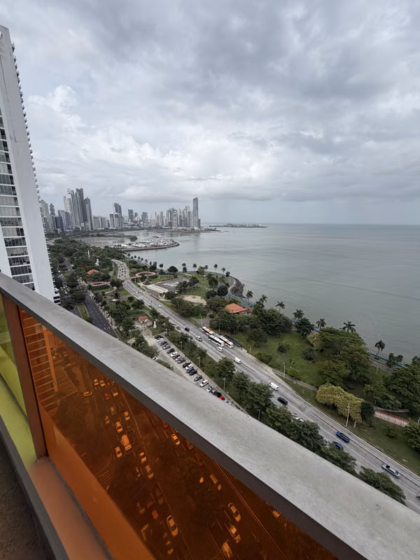 FOR RENT ALQUILER APARTAMENTO AMOBLADO VISTA AL MAR AVENIDA BALBOA